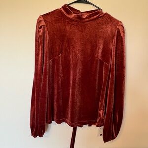 Vici Rich Orange Velvet Apparel